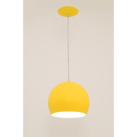 LUSTRE PENDENTE BARCELONA AMARELO AUREMAR