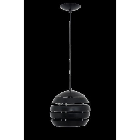 LUSTRE PENDENTE ARIS 1L GRANDE PRETO AUREMAR