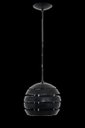 Ver imagem 1 de LUSTRE PENDENTE ARIS 1L GRANDE PRETO AUREMAR