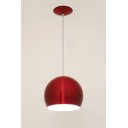 Ver imagem 1 de LUSTRE PENDENTE BARCELONA VERNIZ VERMELHO AUREMAR