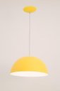 Ver imagem 1 de LUSTRE PENDENTE BILBAO 32CM AMARELO AUREMAR
