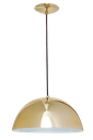 Ver imagem 2 de LUSTRE PENDENTE BILBAO 32CM DOURADO AUREMAR