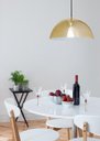 Ver imagem 1 de LUSTRE PENDENTE BILBAO 32CM DOURADO AUREMAR