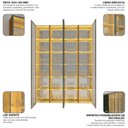 Ver imagem 4 de Cristaleira 4 Portas Reflecta com LED e Espelho 152,8cm 100% MDF Luminare
