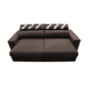 Ver imagem 5 de Sofá Retrátil e Reclinável 2,15m Molas Ensacadas Cama inBox Silver Style Thermo Gel Linho Marrom