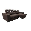 Ver imagem 7 de Sofá Retrátil e Reclinável 2,15m Molas Ensacadas Cama inBox Silver Style Thermo Gel Linho Marrom