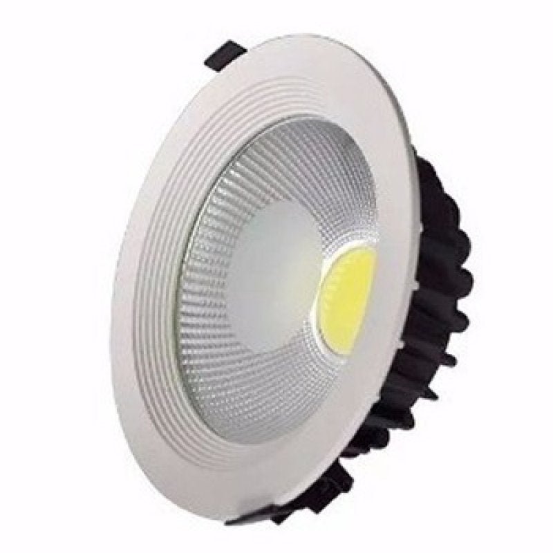 Spot LED Cob 15W Embutir Redondo Branco Quente - 1