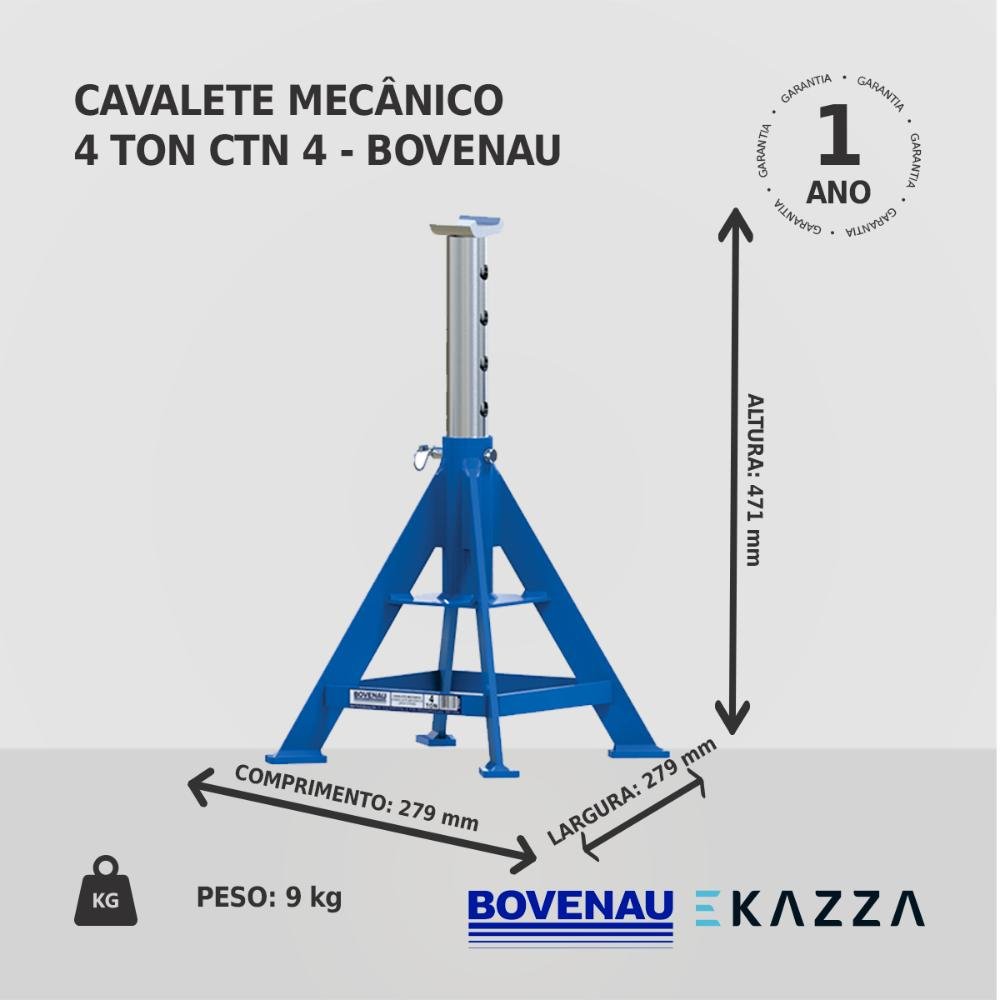 Cavalete Mecânico 4 Toneladas Ctn4 - Bovenau - 4