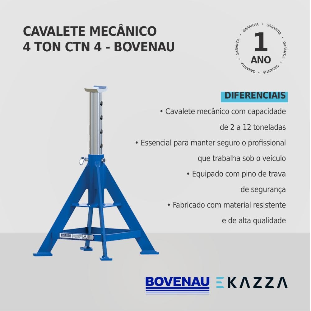 Cavalete Mecânico 4 Toneladas Ctn4 - Bovenau - 3