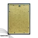 Ver imagem 4 de Kit 10 Moldura A4 21x30cm com Vidro e Fundo para Quadros Retratos Diplomas Certificados:preto