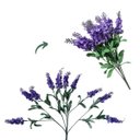 Ver imagem 4 de Kit 12 Flores Artificiais de Lavanda Lilás – Beleza sem Manutenção para Sua Casa