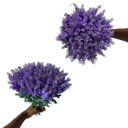 Ver imagem 1 de Kit 12 Flores Artificiais de Lavanda Lilás – Beleza sem Manutenção para Sua Casa