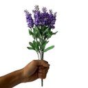 Ver imagem 5 de Kit 12 Flores Artificiais de Lavanda Lilás – Beleza sem Manutenção para Sua Casa