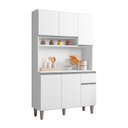 Ver imagem 4 de Armário Cozinha Millan Branco 6 Portas