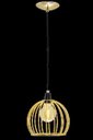 Ver imagem 1 de LUSTRE PENDENTE ARAMADO GLOBO 24CM DOURADO AUREMAR