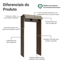 Ver imagem 4 de Porta-Geladeira 103 cm 1 Porta Basculante Rustic/Crema Vik Madesa