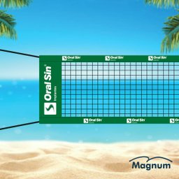 Rede De Vôlei Oficial Personalizada 9,50m X 1,00m (Nylon) Magnum - 4