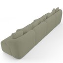 Ver imagem 7 de Sofá 5 Lugares para Sala de Estar Living 388cm Arlo F04 Bouclê Oliva - Lyam Decor