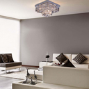 Ver imagem 2 de Plafon Sobrepor Quadrado Cristal Legítimo Cake 50cm G9 Startec Design Moderno Quarto/sala