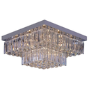 Ver imagem 1 de Plafon Sobrepor Quadrado Cristal Legítimo Cake 50cm G9 Startec Design Moderno Quarto/sala