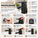 Ver imagem 3 de Torneira para Banheiro Monocomando Milemon Quente Fria Preta Fosca