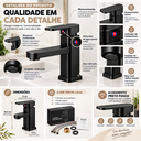 Ver imagem 4 de Torneira para Banheiro Monocomando Milemon Quente Fria Preta Fosca