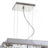 Pendente Eugene - Lâmpadas Gu10 - Em Aço Inox E Cristal Importado - 90x38 cm - 2