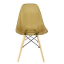 Ver imagem 3 de Kit 3 Cadeiras Charles Eames Cristal Eiffel Wood Designer Transparente