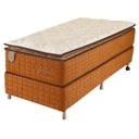 Ver imagem 1 de Cama Box Solteiro (box + Colchão) 88x188x71 Brilhante Prorelax Molas Ensacadas Pillow Top- Terracota