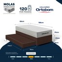 Ver imagem 4 de Cama Box com Colchão de Molas Ensacadas Ortobom One Face Plenno Superpocket + Auxiliar de Espuma