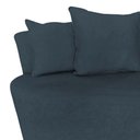 Ver imagem 4 de Kit Namoradeira + Poltrona Yara Orgânica Bouclé Cinza
