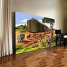 Quadro A Arca de Noé Deus Anuncia o Dilúvio Reestilizada:90x60 cm/BORDA INFINITA - 2