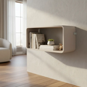 Ver imagem 1 de Prateleira Suspensa Nicho Duplo Linha Curve CV009BDBD 62cm Bege Dunas - Completa Móveis