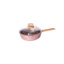 Ver imagem 6 de Jogo de Panelas Antiaderente Mármore Cerâmico Saltê 13 Peças Cor Rosê