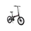 Ver imagem 2 de Bicicleta Dobrável em Alumínio Bicystar - Shimano 7V- Super Leve:Preto