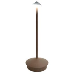 Luminaria de Mesa Abajur 3 Tons Controle de Intensidade Led Usb Bateria Recarregavel Touch Cabeceira - 12
