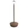 Luminaria de Mesa Abajur 3 Tons Controle de Intensidade Led Usb Bateria Recarregavel Touch Cabeceira - 12