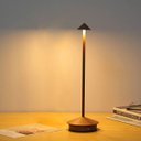 Ver mais imagens de Luminaria de Mesa Abajur 3 Tons Controle de Intensidade Led Usb Bateria Recarregavel Touch Cabeceira