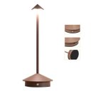 Ver imagem 1 de Luminaria de Mesa Abajur 3 Tons Controle de Intensidade Led Usb Bateria Recarregavel Touch Cabeceira