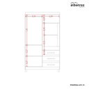 Ver imagem 6 de Guarda Roupa Fusion Solteiro 6 Portas Cinamomo/off White - Abz