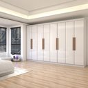 Ver imagem 1 de Guarda-roupa Casal Odisseia 8 Portas 4 Gavetas Branco - Panorama Móveis