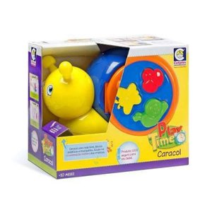 Play Time Brinquedo didatico Caracol Menino - Cotiplas