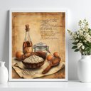 Ver imagem 2 de Quadro para Cozinha Vintage - Ingredientes 24x18cm:moldura Preta