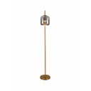 Ver imagem 1 de Luminária de Piso Led 12w 3000k Bronze com Vidro Fumê – 1200 Lúmens