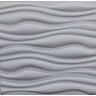 Revestimento Parede Alto Relevo Painel 3d Ondas M2 4 Placas - 4