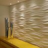 Revestimento Parede Alto Relevo Painel 3d Ondas M2 4 Placas - 1