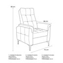 Ver imagem 5 de Poltrona Reclinável Fit 1 Estagio Bouclê Natural Matrix Cor:boucle Bege