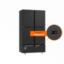Ver imagem 3 de Mini Câmara 4 Portas Resfriados 744l Preto 0 a 7ºc Ar Forçado Motor Inferior Mcr4pp - Refrimate
