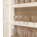 Ver mais imagens de Cristaleira Portas de Vidro 80cm Cannes Off White/Amendoa Z30 - Mpozenato