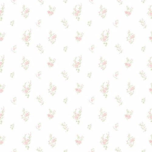 Papel de Parede Infantil Bambinos Floral Branco 3350 10Mts - 1